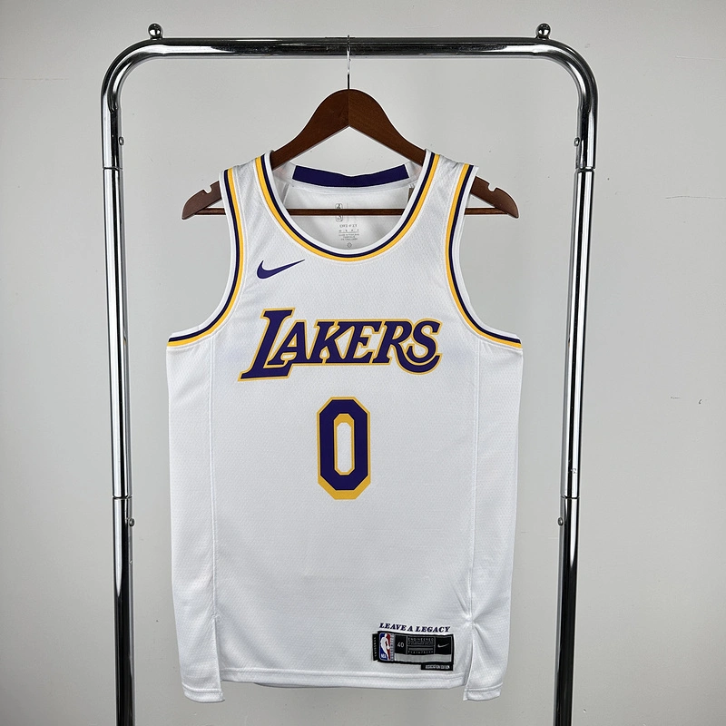 2023 NBA Lakers 0 WESTBROOK Basketball Jersey