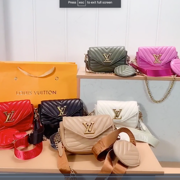 Louis Vuitton New Wave Multi Pochette Khaki Green 20Cm M56471