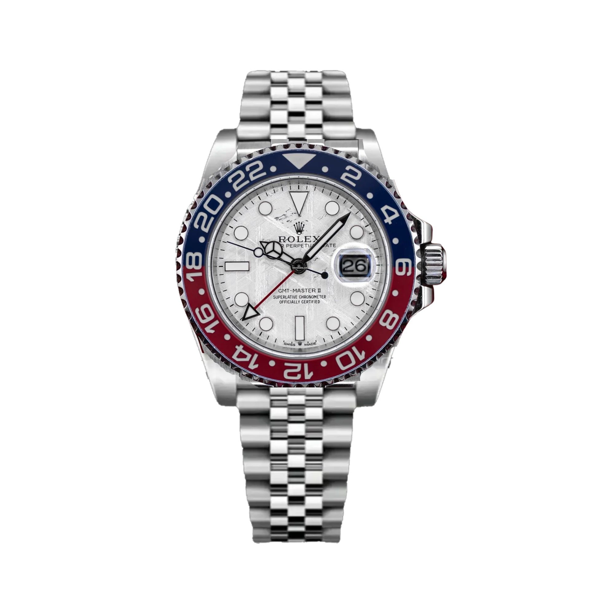 Rolex GMT-Master II Meteorite Pepsi Jubilee Stainless Steel 116710LN