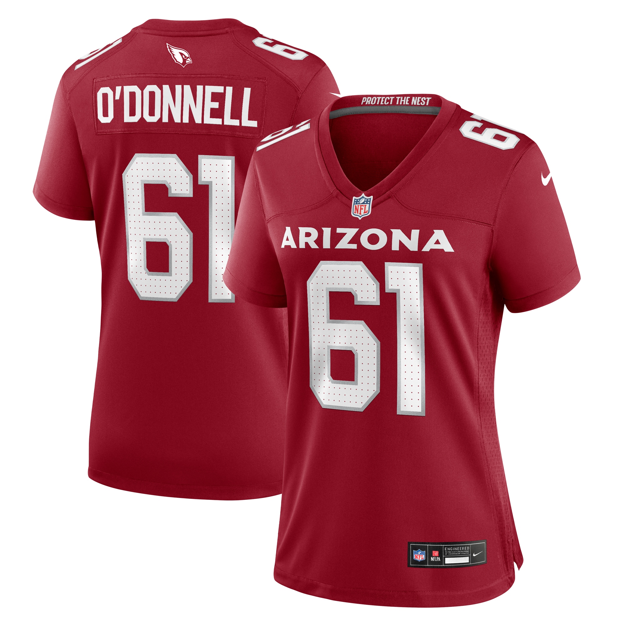 Carter O'Donnell Arizona Cardinals Nike Women's Team Game Jersey -  Cardinal