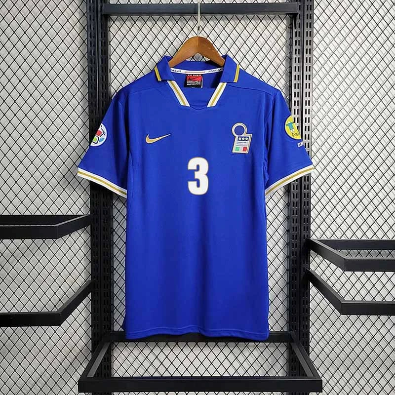 Retro Italy 1996 home  MALDINI ZOLA DI MATTEO DEL PIERO Football jersey retro