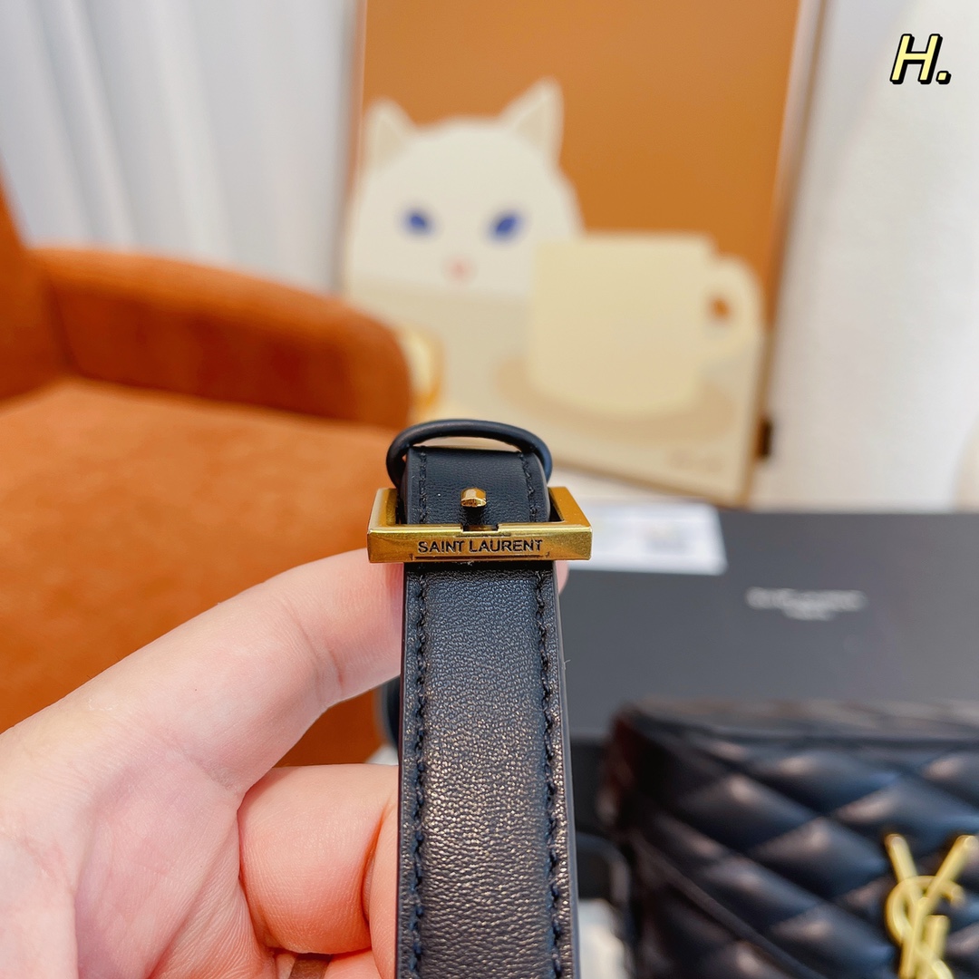 Saint Laurent Women’S June Box Bag Black 19Cm