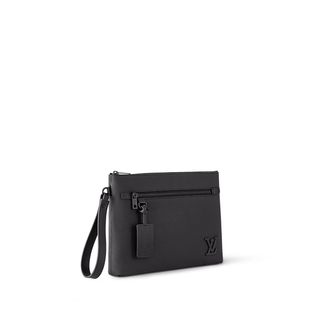 Louis Vuitton Takeoff Pouch Black 30Cm M69837