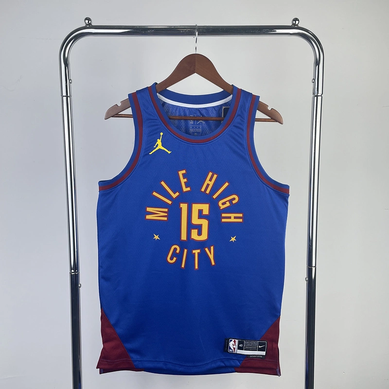 2023 NBA Denver Nuggets 15 JOKIC Basketball Jersey
