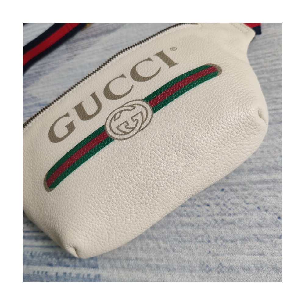 Gucci Print Small Belt Bag Waist Body White