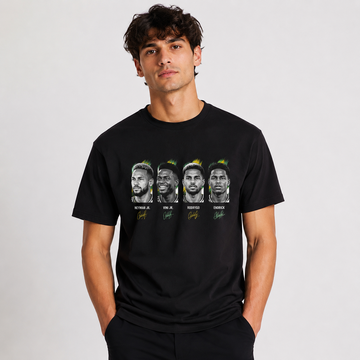 Brazilian Player Pure Cotton T-Shirt – Limited-Time Offer