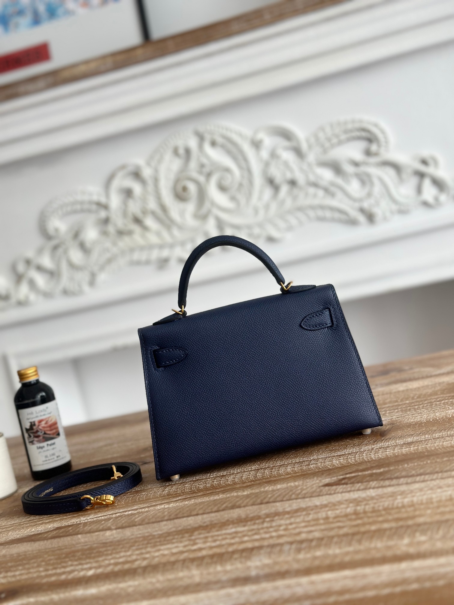 Hermès Mini Kelly Bag in Jewel Blue Epsom Leather