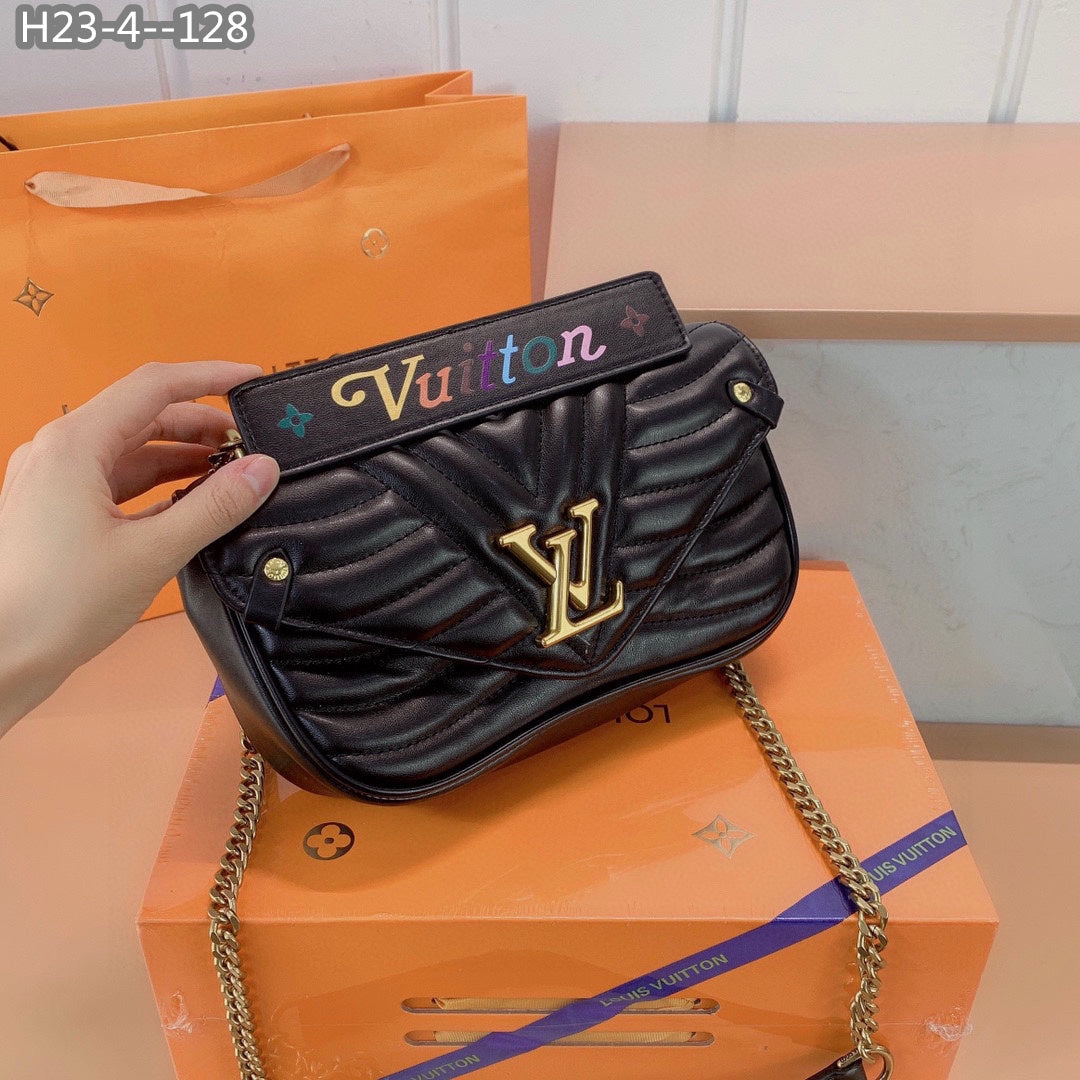 Louis Vuitton New Wave Chain Bag Black 25Cm M55206