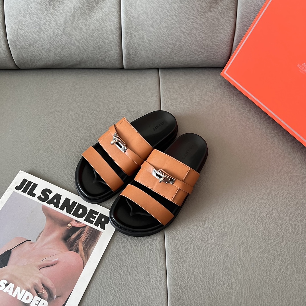 Hermes Jackson Sandal Naturel H H251863Zhnh410