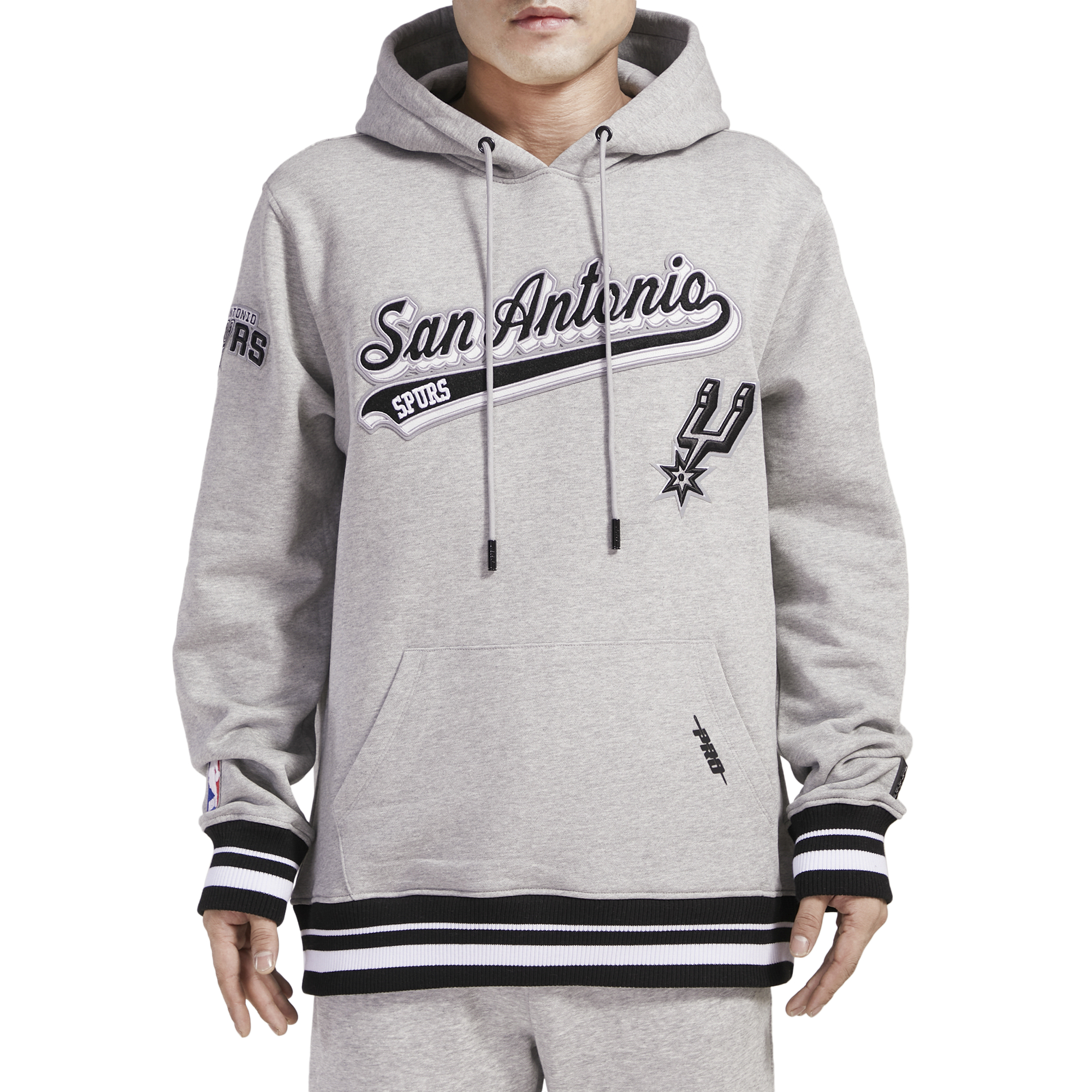Pro Standard SPURS SCRIPT TAIL RIB FLC PO HOODIE