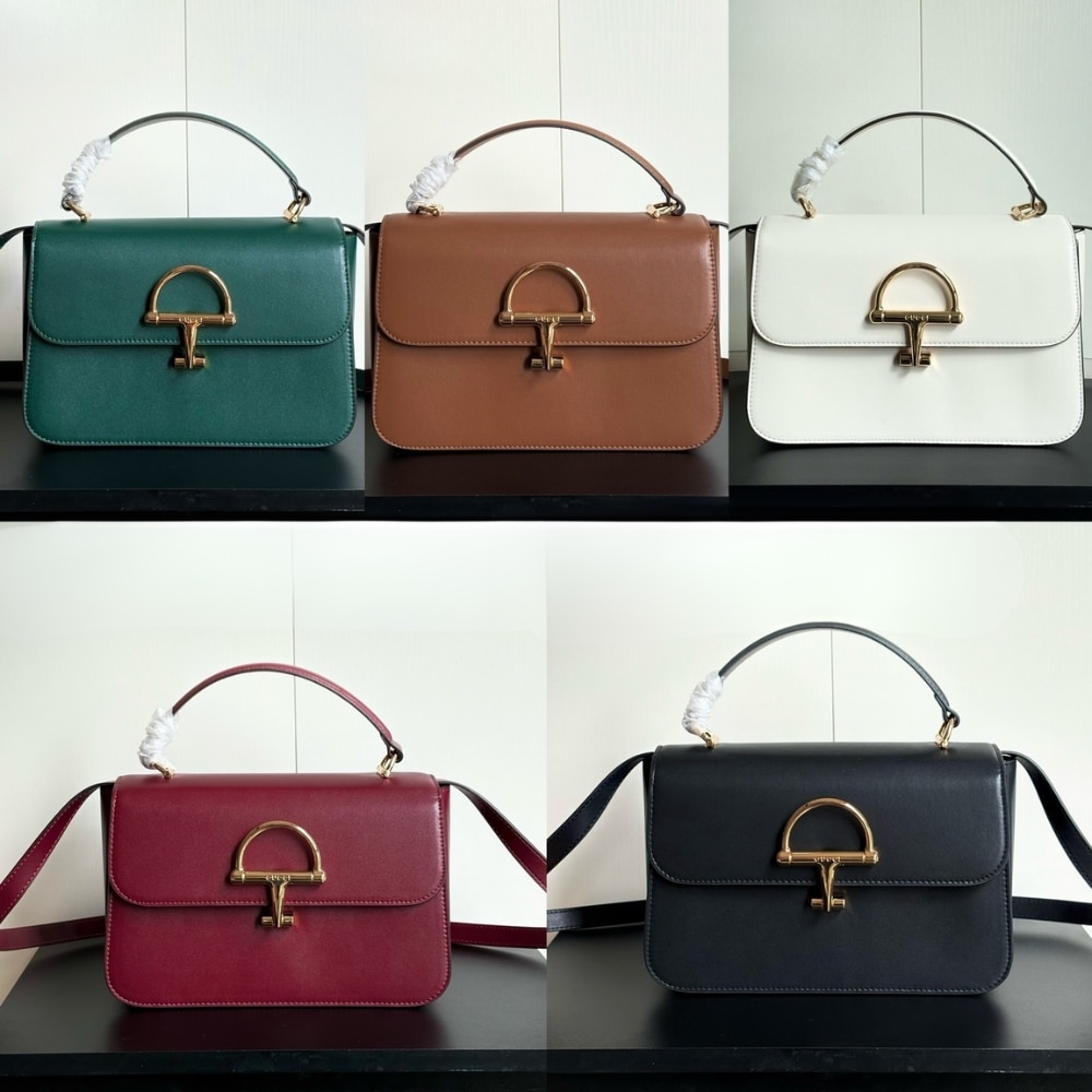 Gucci Siena Medium Top Handle Bag Black Leather 25Cm ‎855535 AAFKB 1000