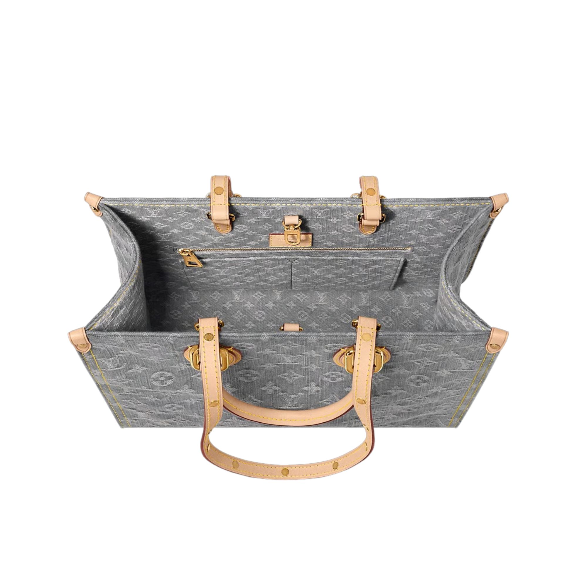 Louis Vuitton OnTheGo MM Bag Washed Grey M13189 32cm/ 12.6in