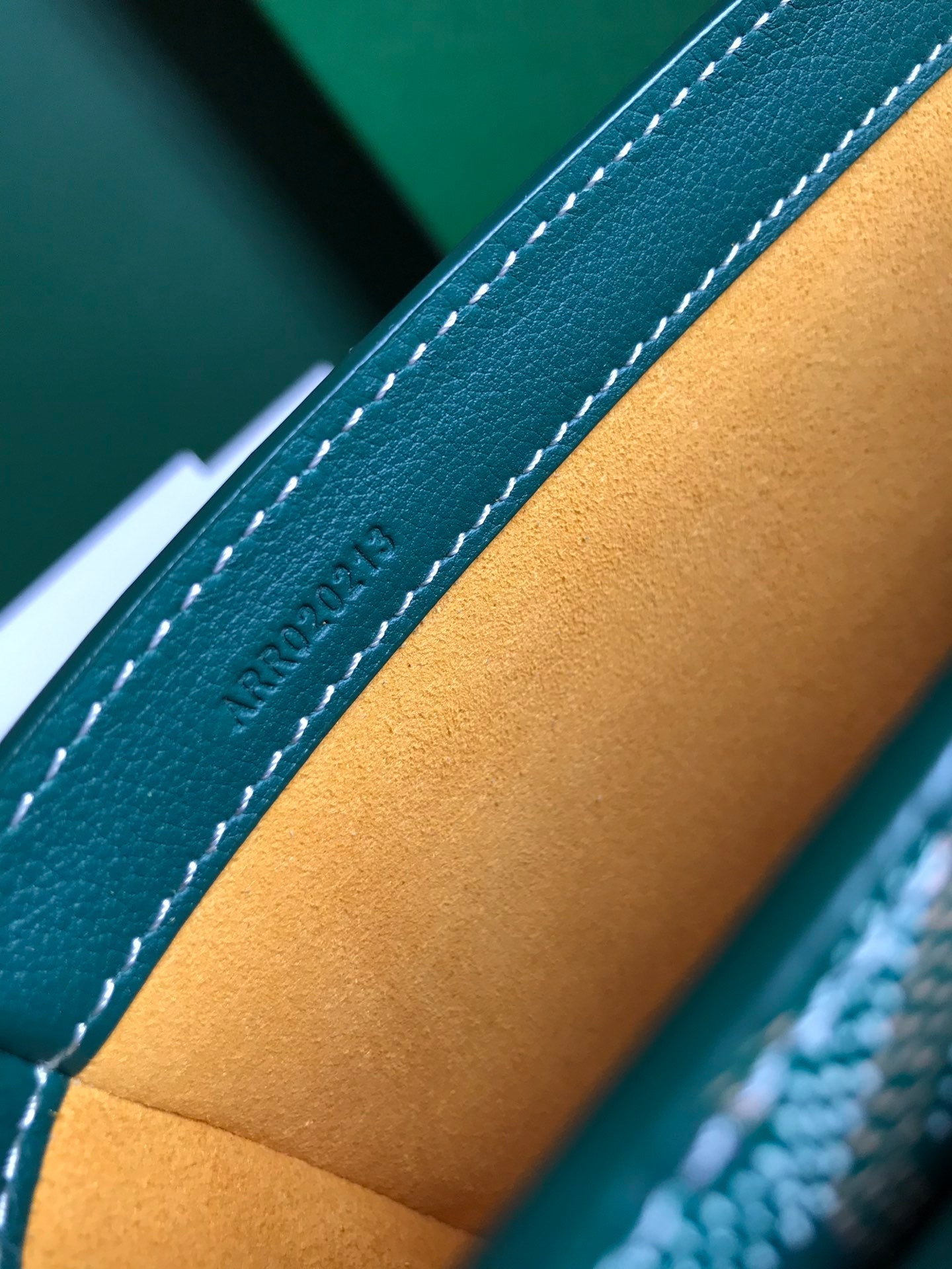 Goyard 233 Bag 25 Cm Green Calfskin And Goyardine Canvas 25cm