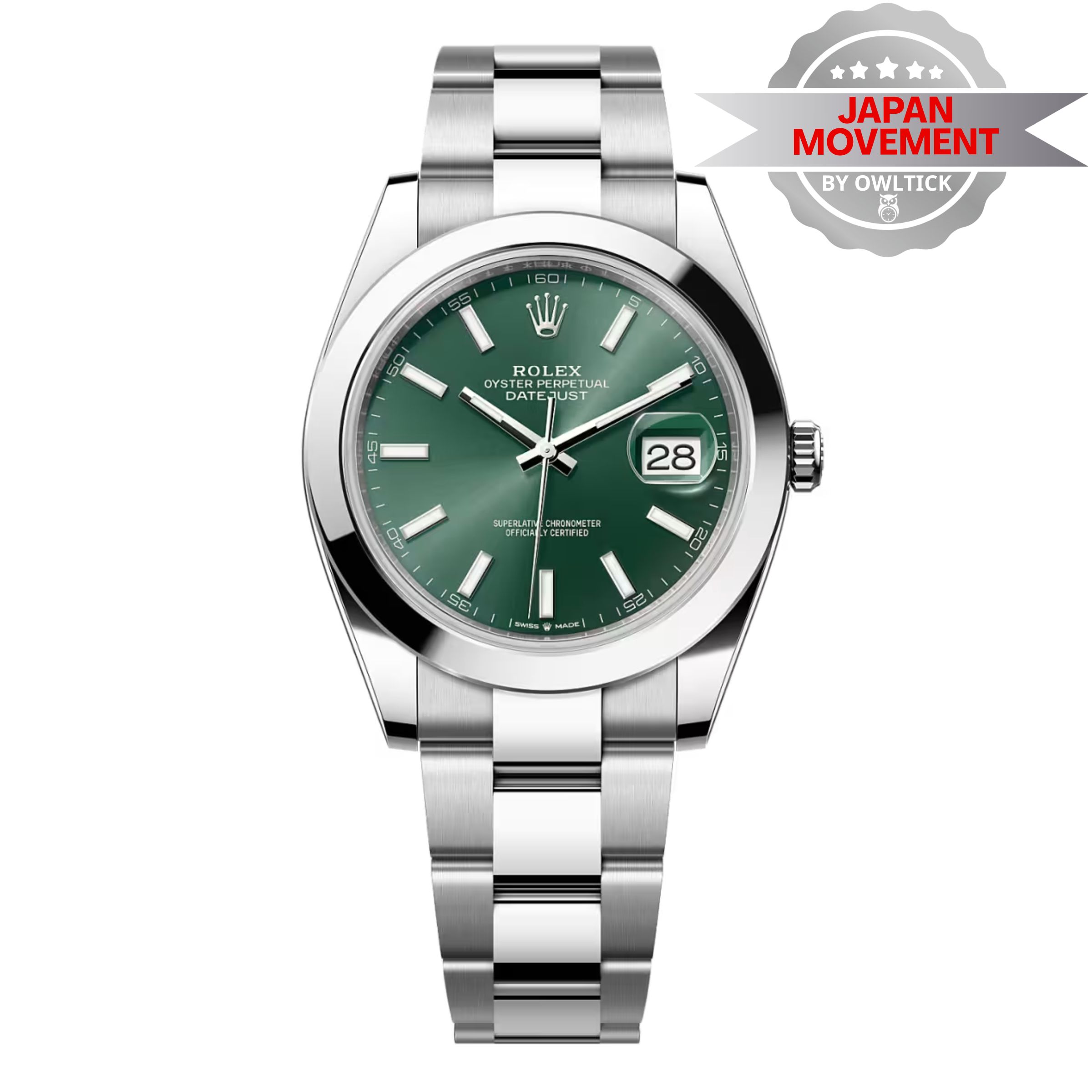 [Superclone] Rolex Datejust 41mm Mint Green Dial Oyster 126300