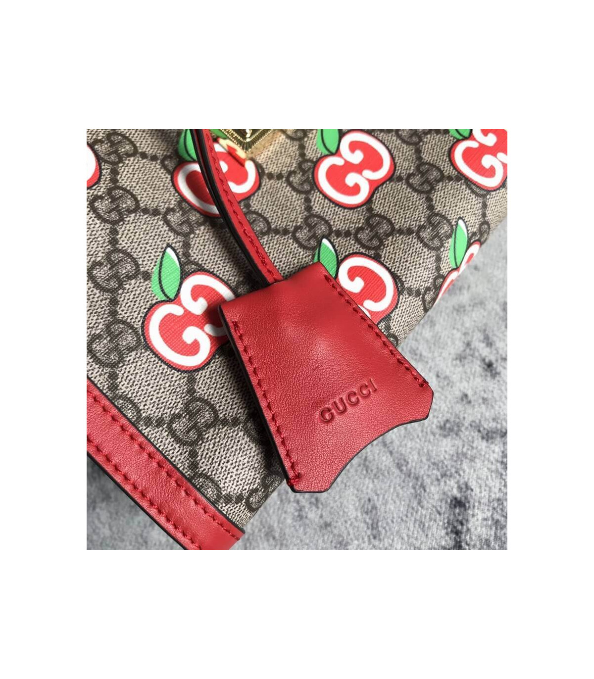 Gucci GG Apple Print Small Shoulder Bag