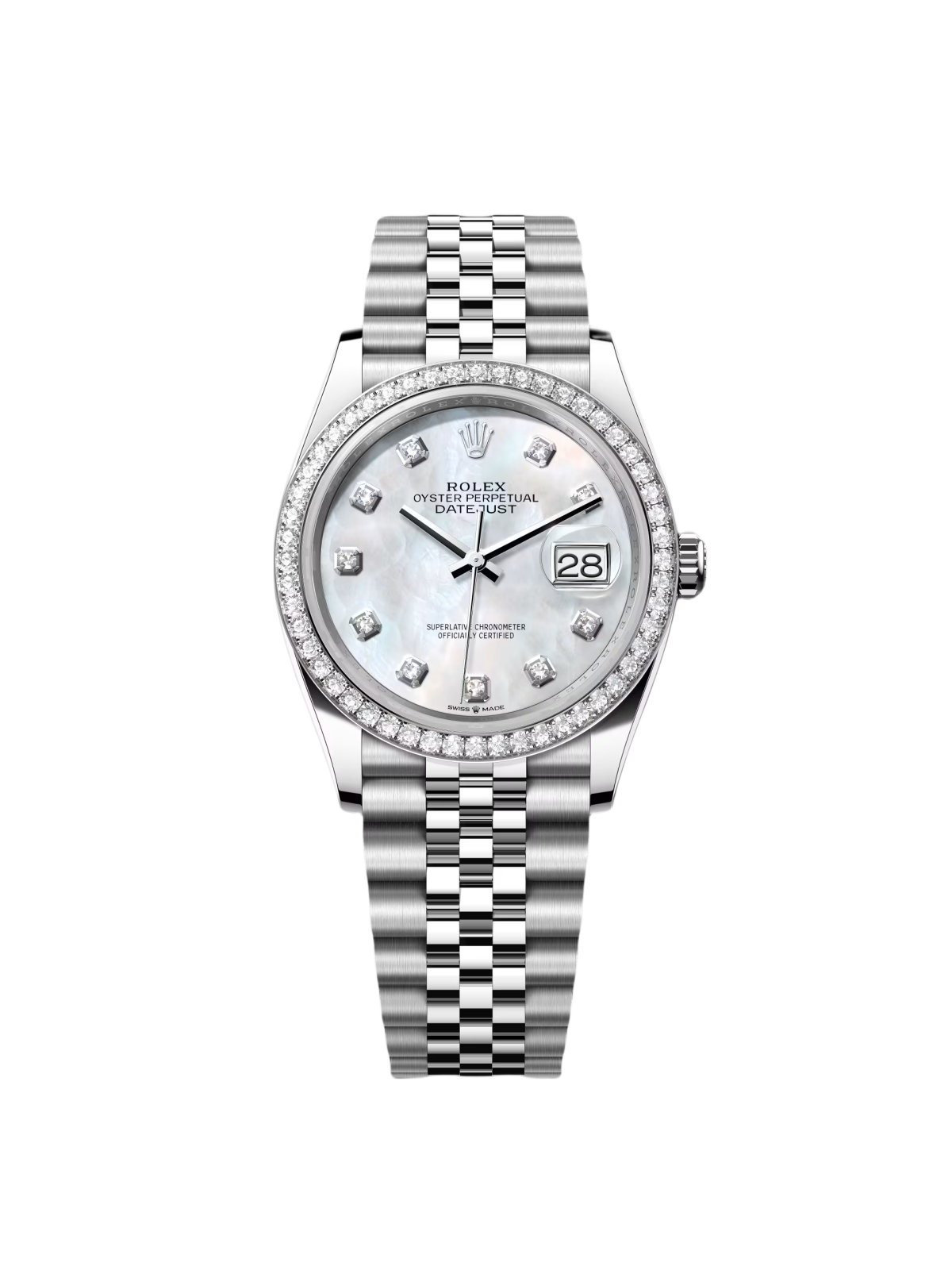 Rolex  Datejust 36mm 126284 Mother-of-Pearl Dial Oyster Bracelet