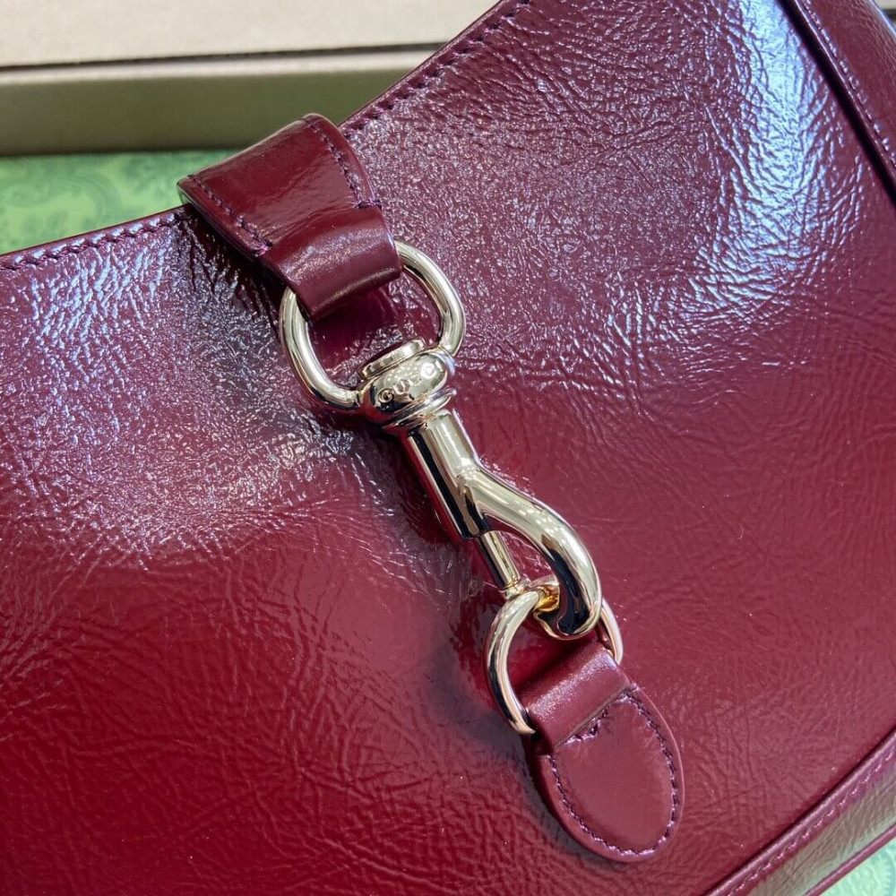 Gucci Jackie Small Shoulder Bag Patent Leather 27.5cm