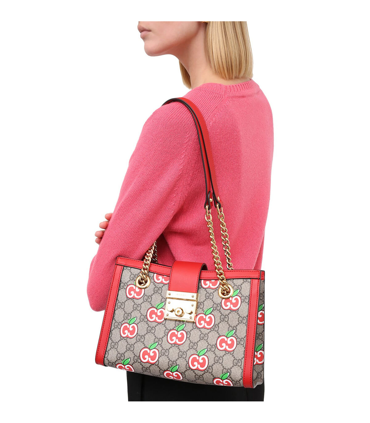 Gucci GG Apple Print Small Shoulder Bag