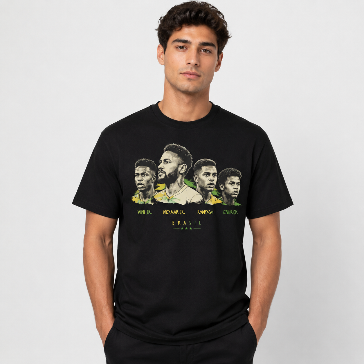 Brazilian Player Pure Cotton T-Shirt – Limited-Time Offer