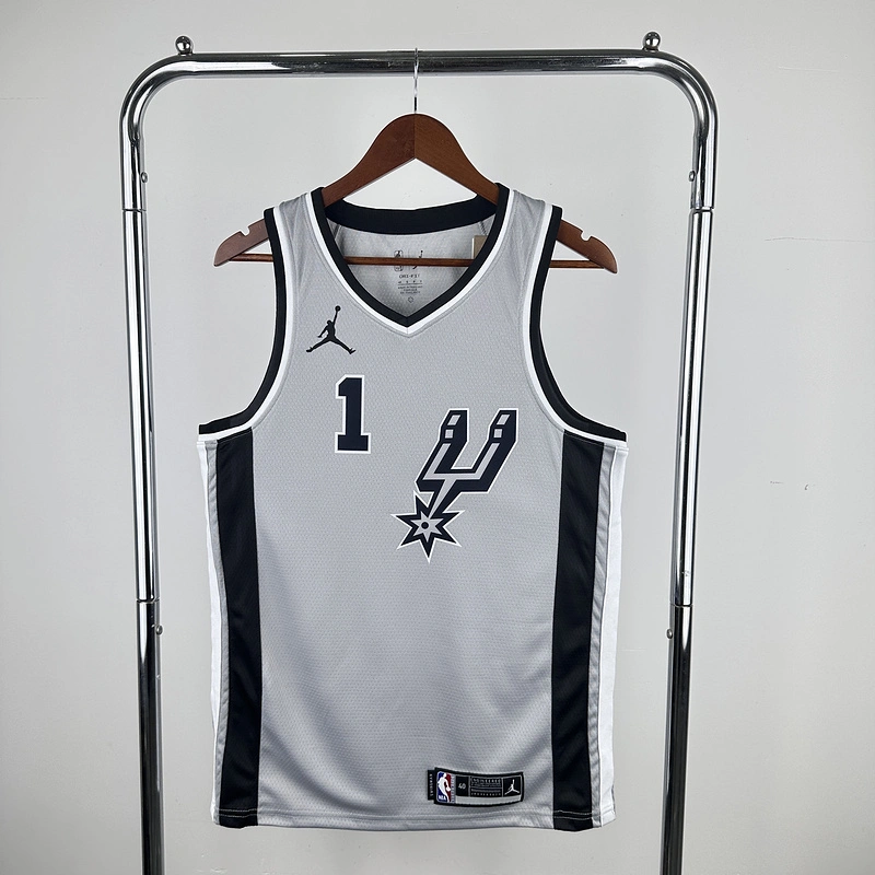 2021 NBA San Antonio Spurs 1 WEMBANYAMA Basketball Jersey