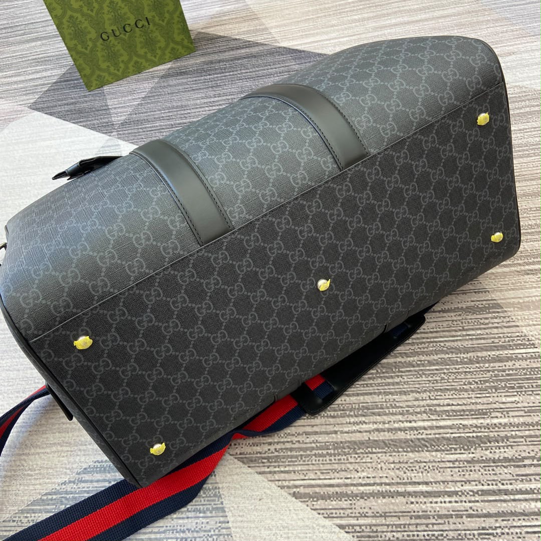 Gucci GG Black Medium Duffle Bag 45cm/17.7in 792074