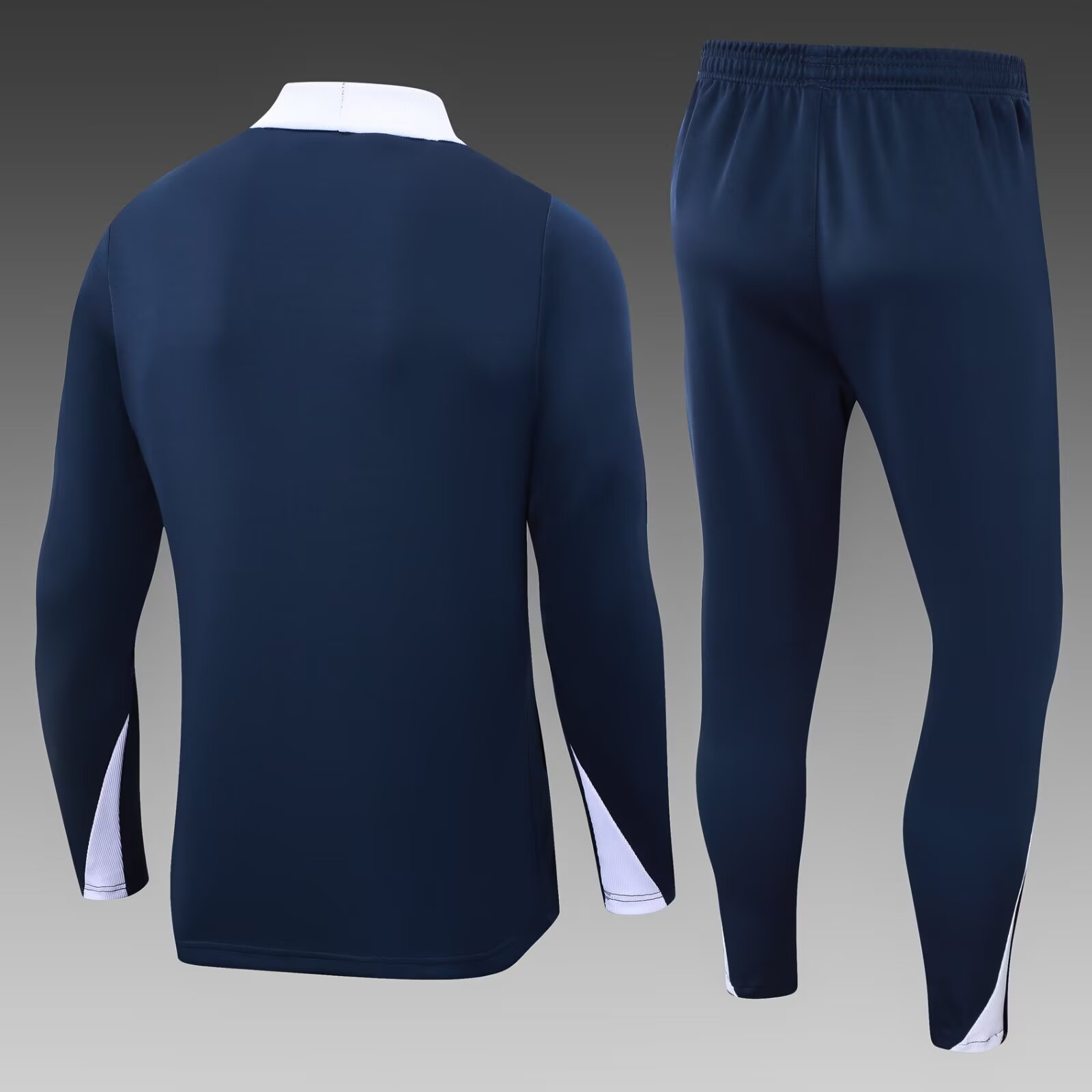 2024/2025 Psg Paris Saint-Germain Long Zipped Jacket Royal Blue Football Shirt 1:1 Thai Quality