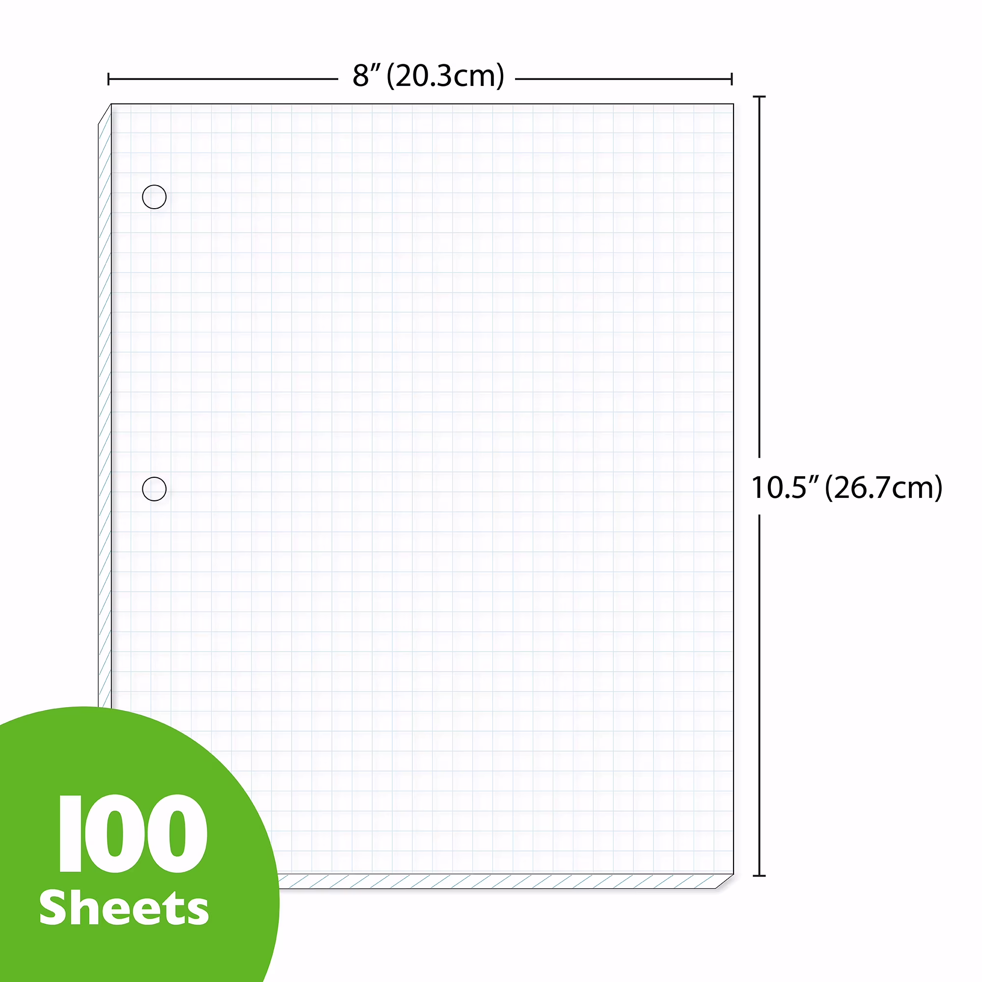 BAZIC Filler Paper Loose Leaf 100 Sheet, 4-1