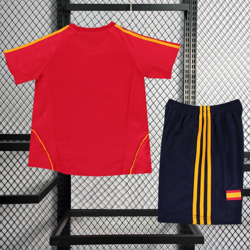 Retro KIDS 2008 KIDS Spain Home football jersey retro