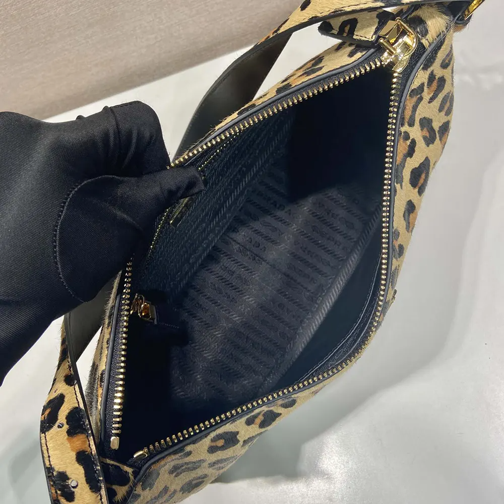 Prada Leopard Luxe Shoulder Bag 31cm
