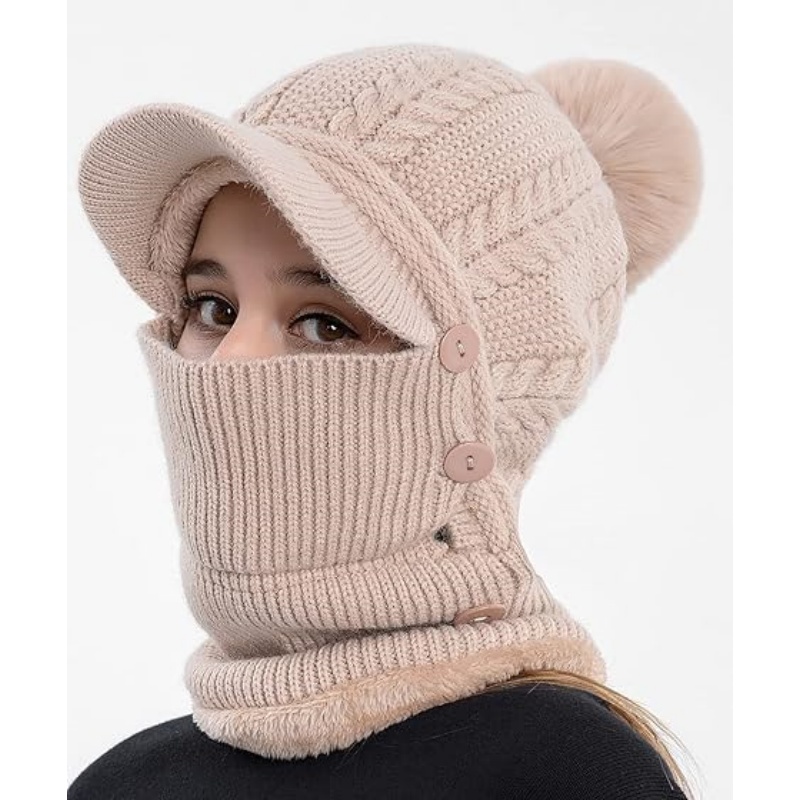Women One Piece Slouchy Fleece Beanie Hats