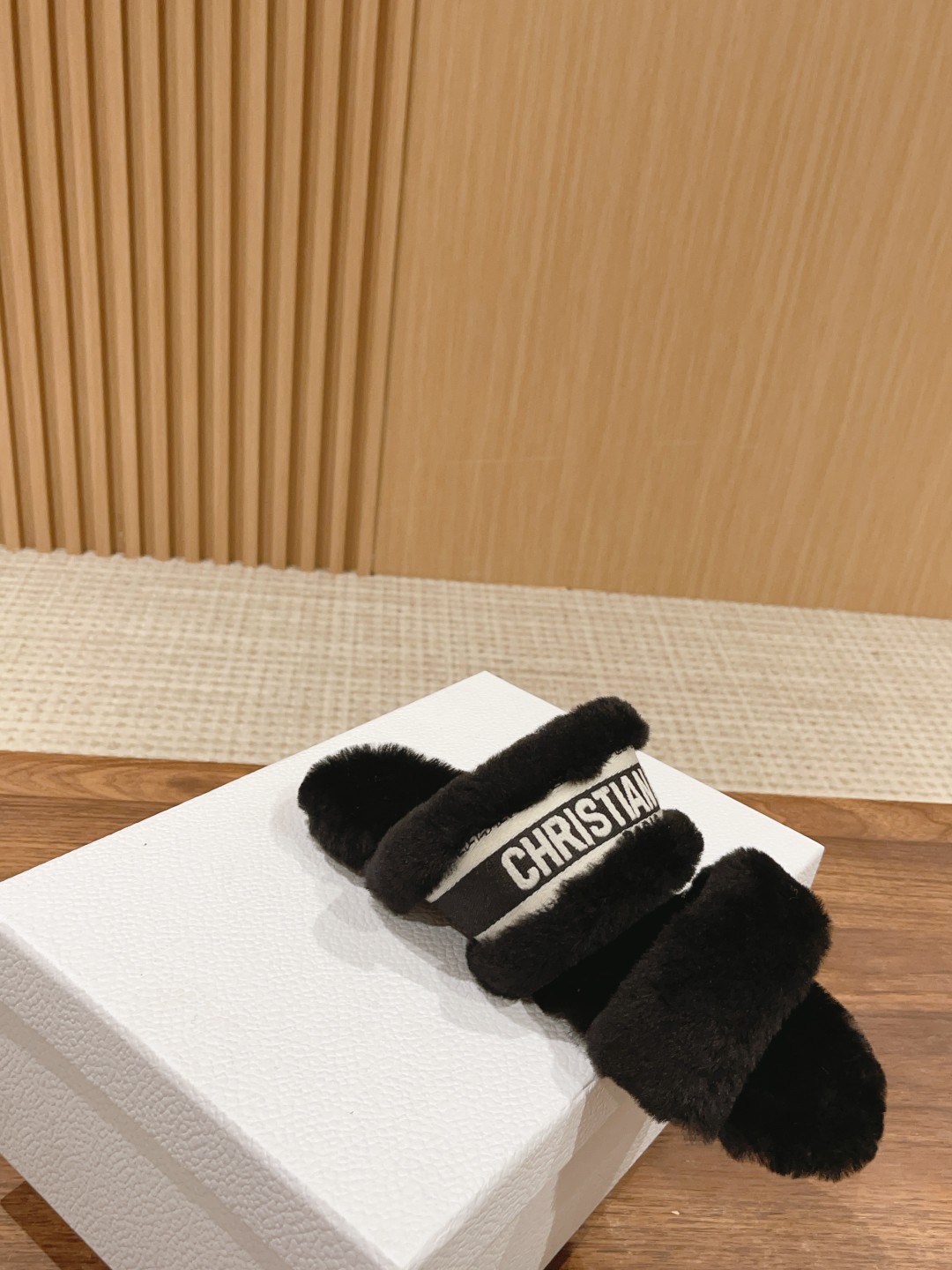 Christian Dior Wool Flat Slippers