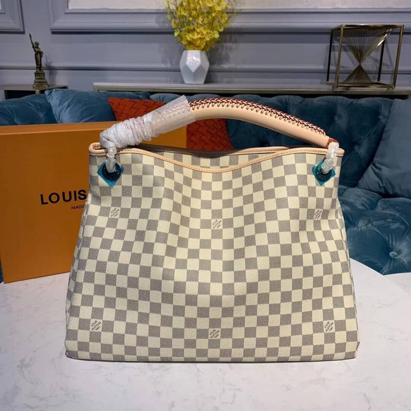 Louis Vuitton Graceful MM 41cm/16.1in Damier Azur Canvas N44044 – Women