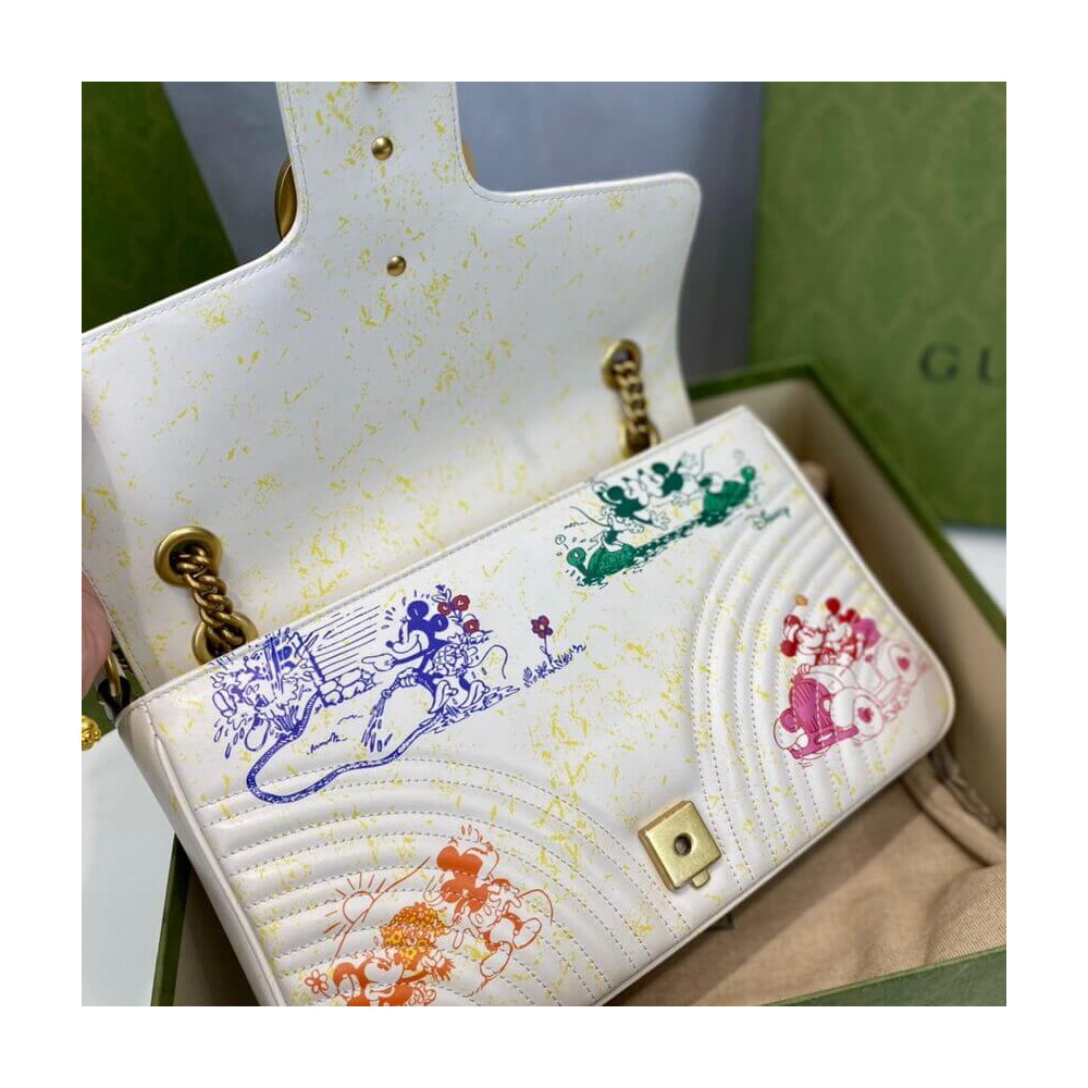 Disney x Gucci GG Marmont Medium Shoulder Bag 31cm