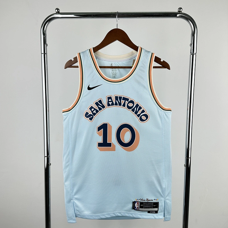 2025 NBA San Antonio Spurs 10 SOCHAN Basketball Jersey