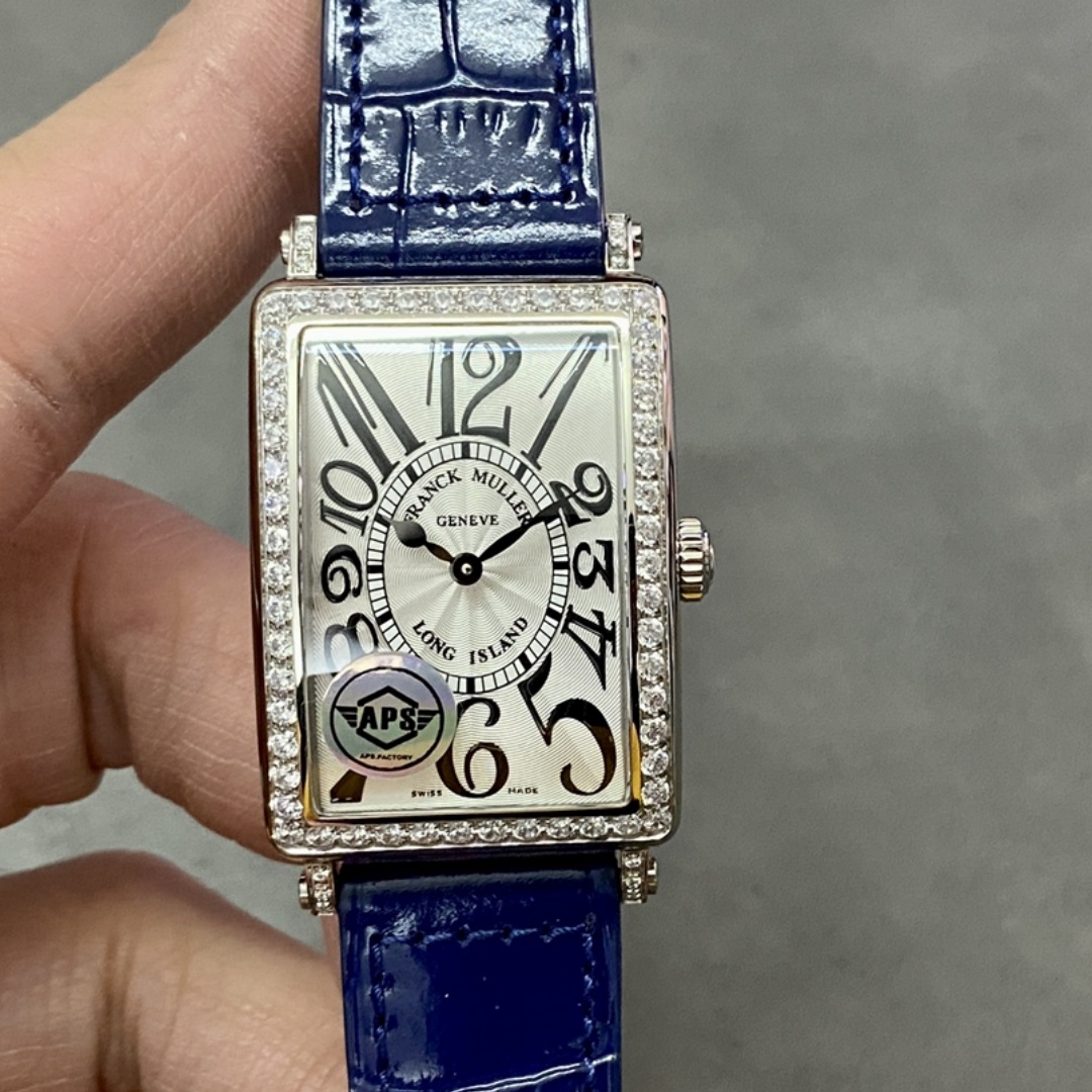 【Super Clone】Franck Muller Long Island Quartz Diamond Blue Dial 952QZD1R(AC) - DB