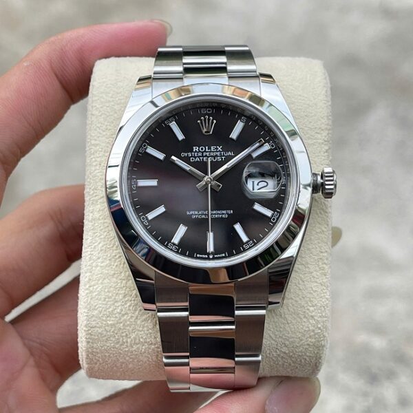 [Superclone] Rolex Datejust 41mm Bright Black Dial Oyster 126300