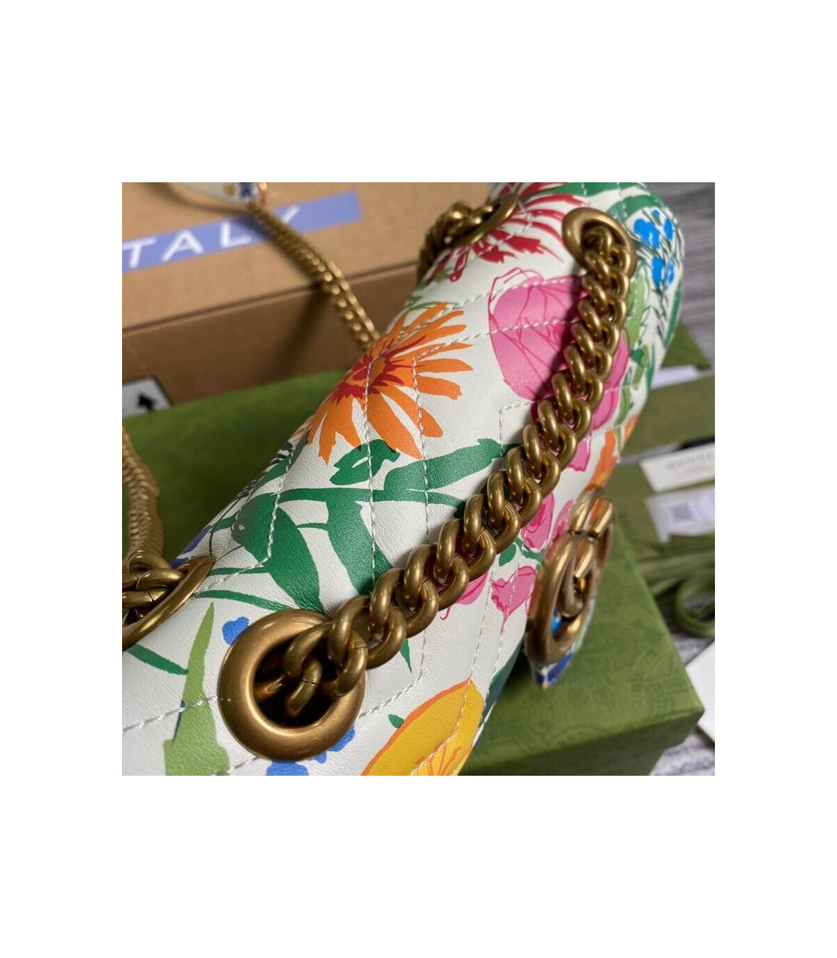 Gucci GG Marmont Ken Scott Print Mini Shoulder Bag