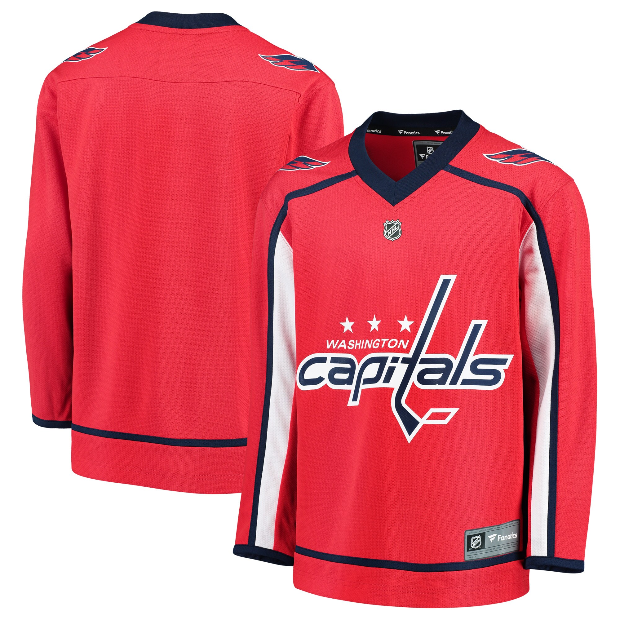 Washington Capitals Fanatics Youth Home Replica Blank Jersey – Red
