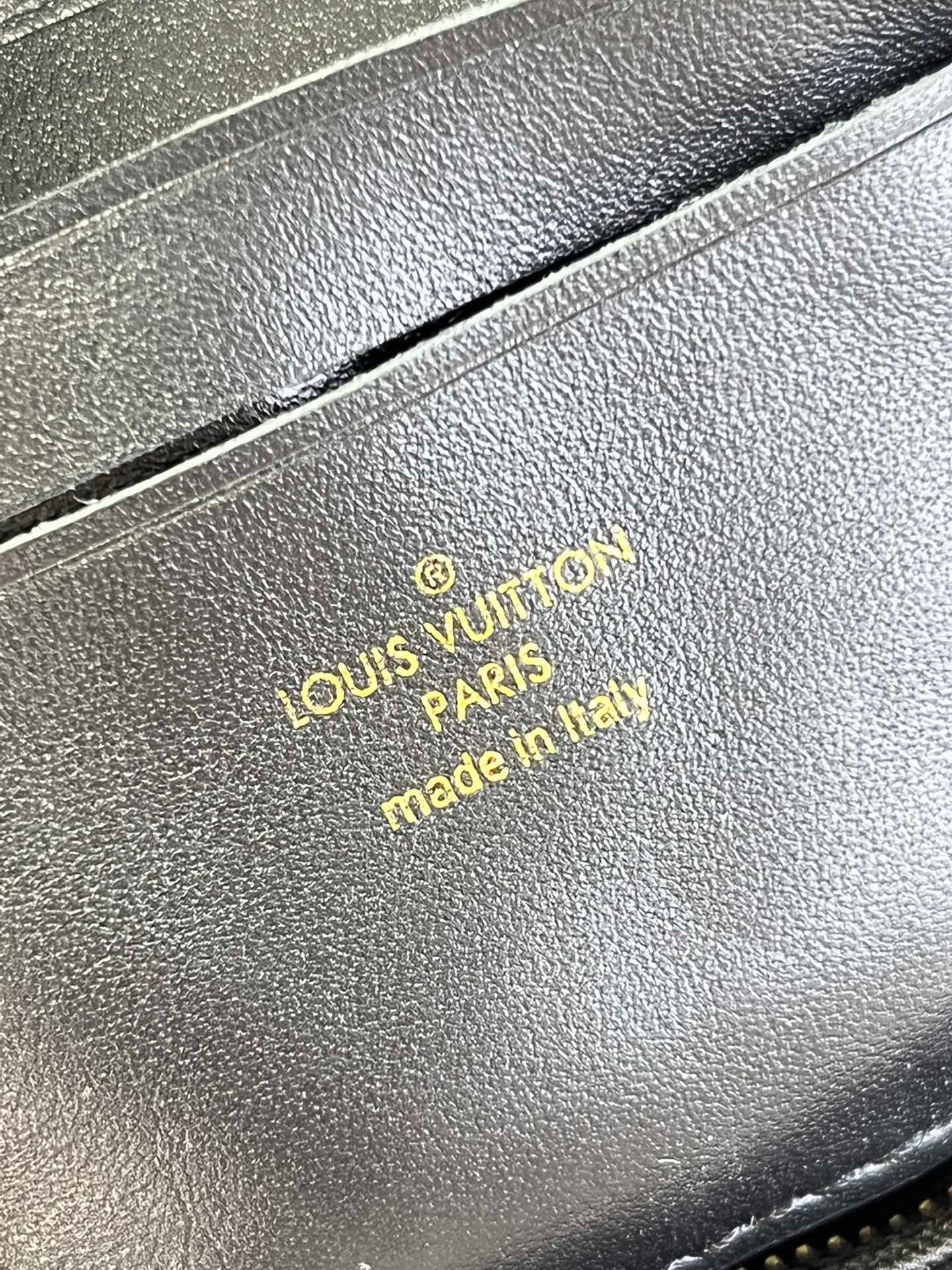 Louis Vuitton Wallet On Strap Bubblegram Black