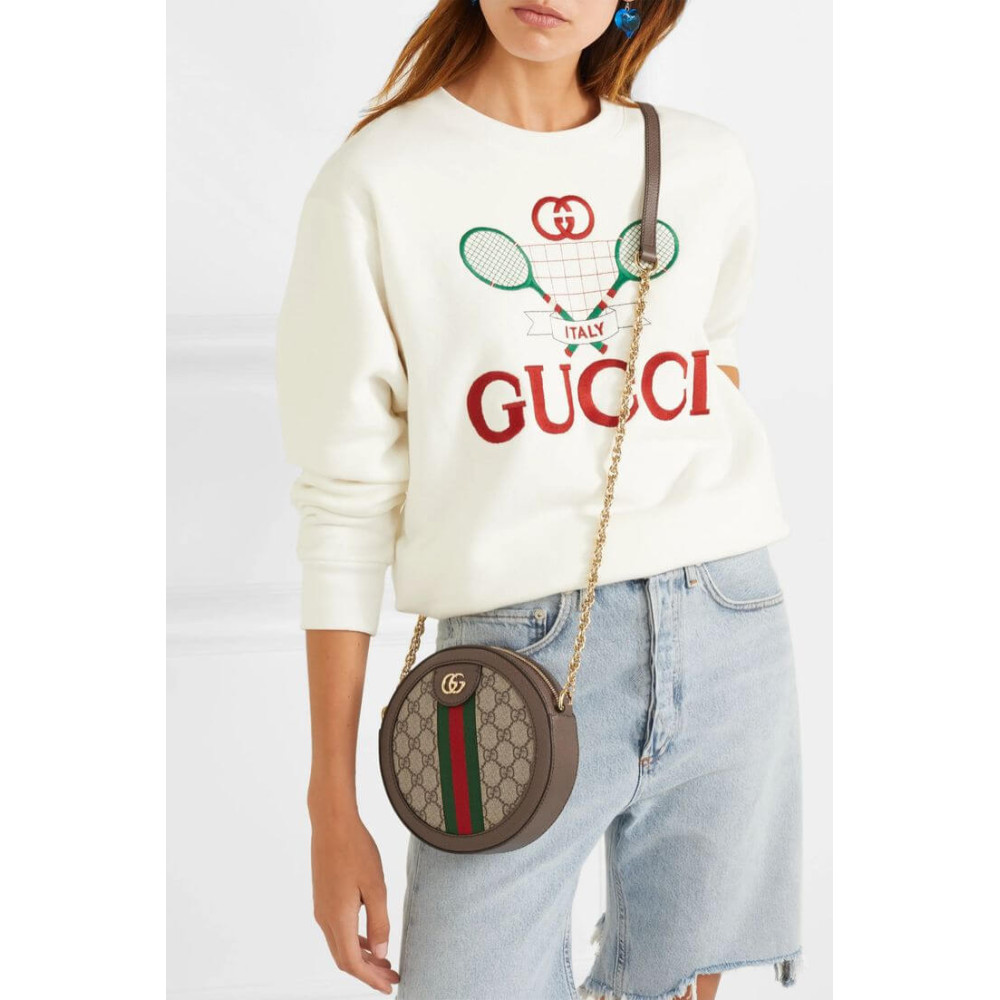 Gucci Ophidia Mini GG Round Shoulder Bag