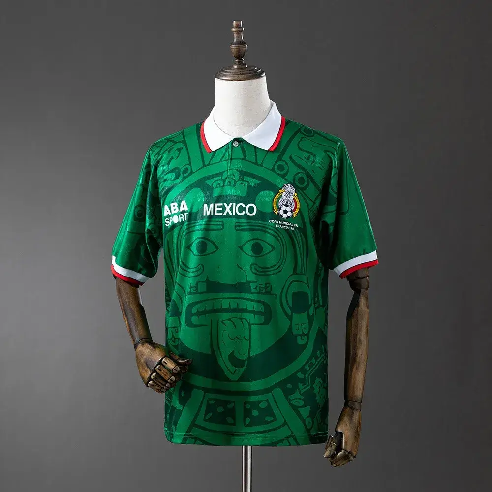 Mexico 1998 Home Retro Football Jersey