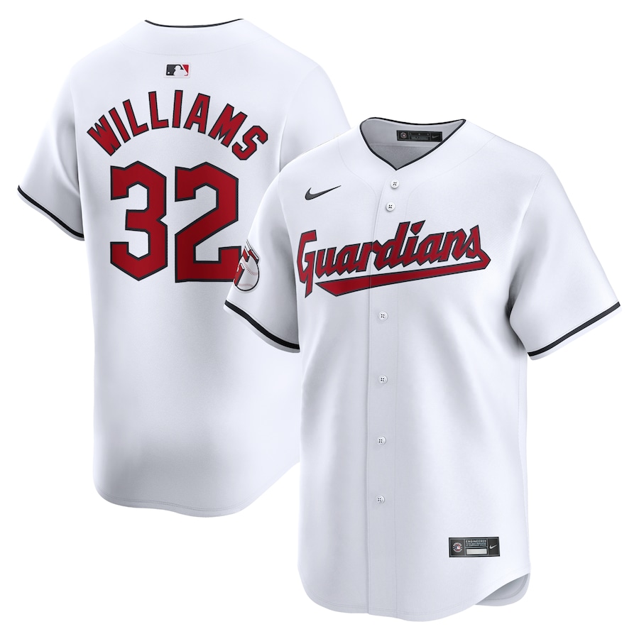 Gavin Williams Cleveland Guardians Home Limited Player Jersey White