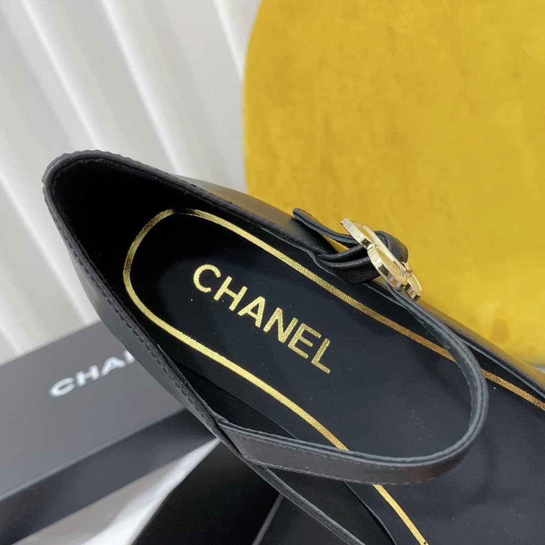 Chanel Mary Janes Black