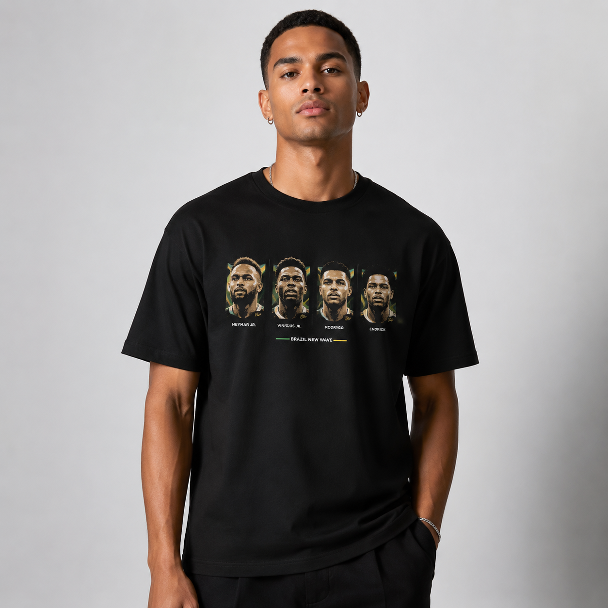 Brazilian Player Pure Cotton T-Shirt – Limited-Time Offer