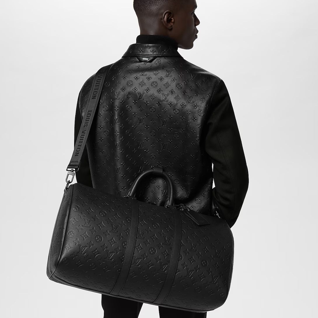 Louis Vuitton Keepall Bandouliere 50 Black 50cm M44810