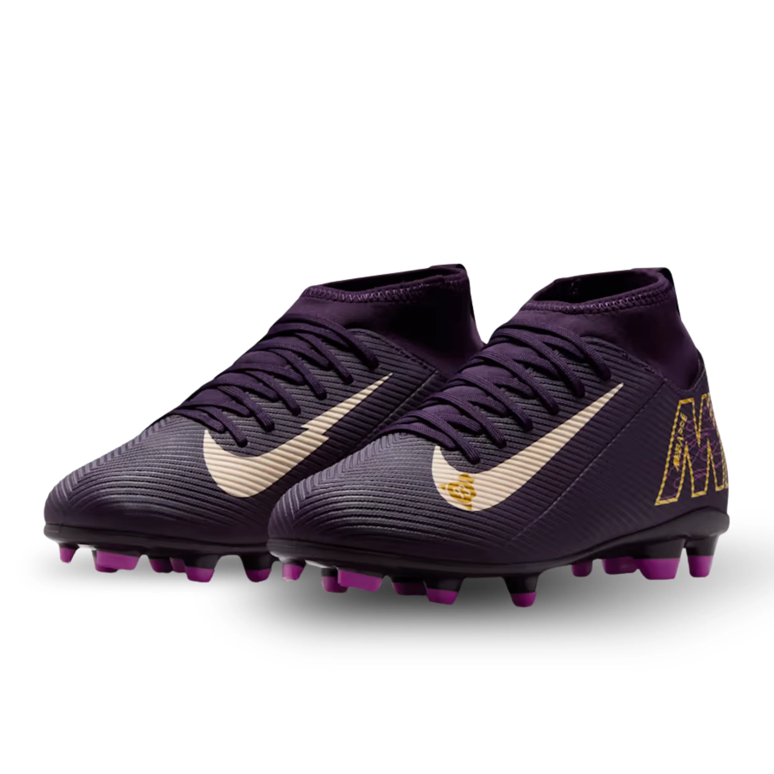 Nike Youth Jr. Superfly 10 Club Kylian Mbappe FG/MG (Grand Purple/Pale Ivory)