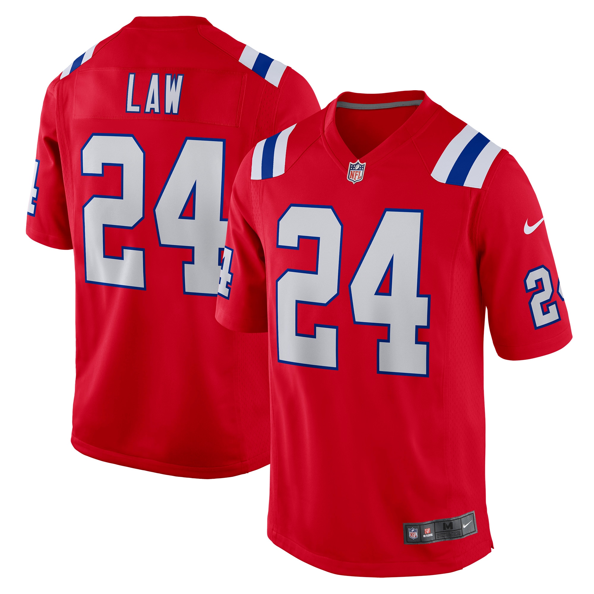Ty Law New England Patriots Nike Retired Player Alternate Game Jersey - Red