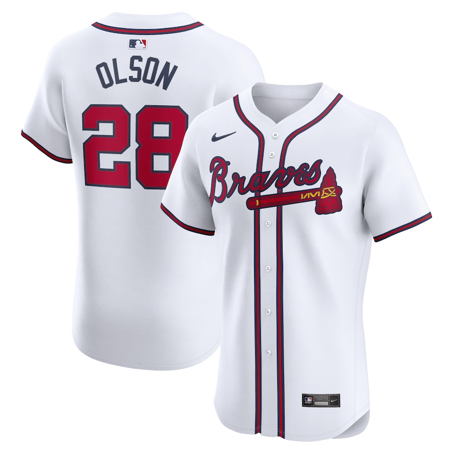 Matt Olson Atlanta Braves Home Elite Player Jersey White