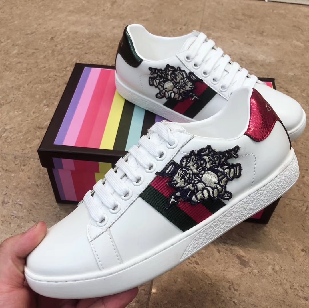 Gucci Women’S Ace Sneaker With Three Little Pig