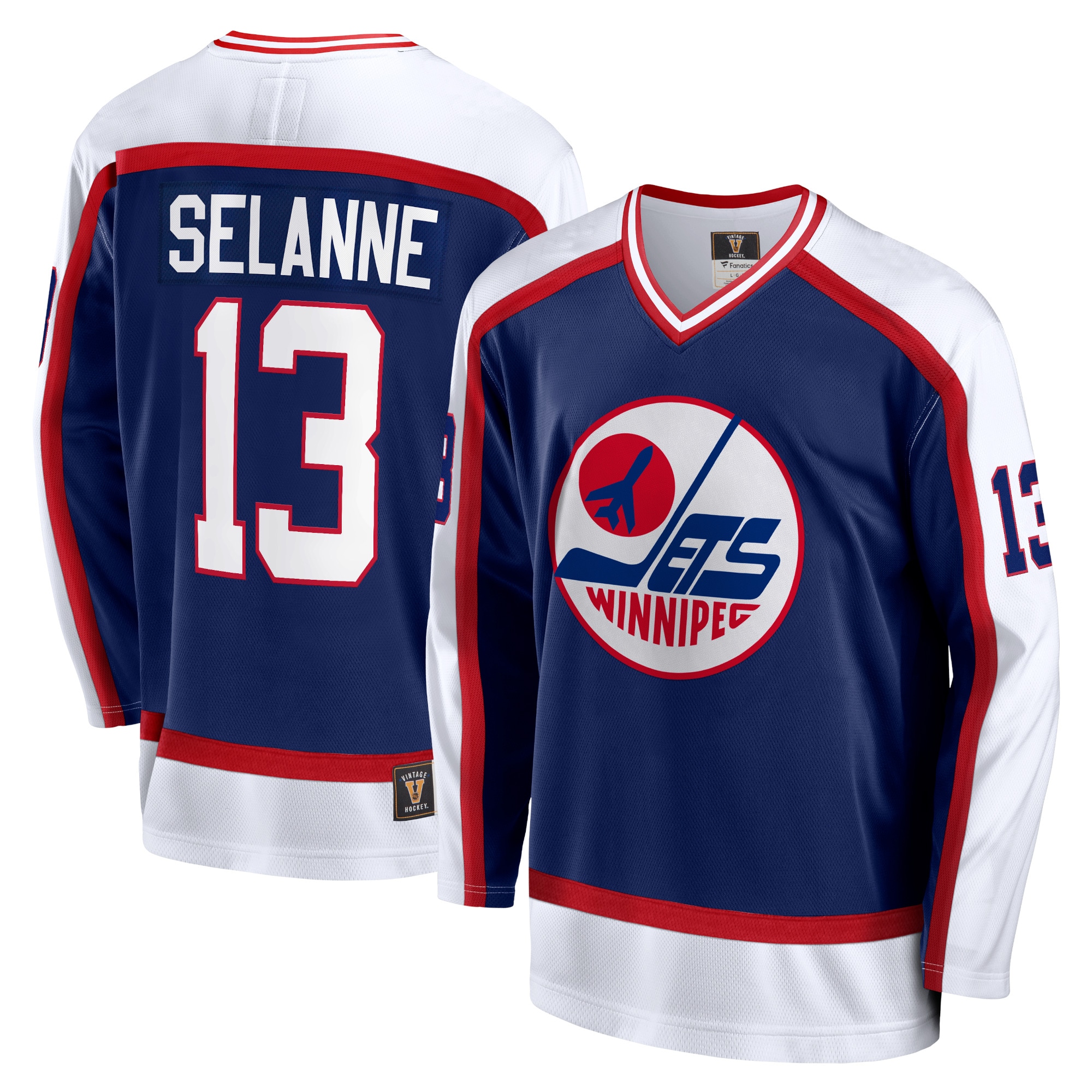 Teemu Selanne Winnipeg Jets Fanatics Breakaway Retired Player Jersey – Navy